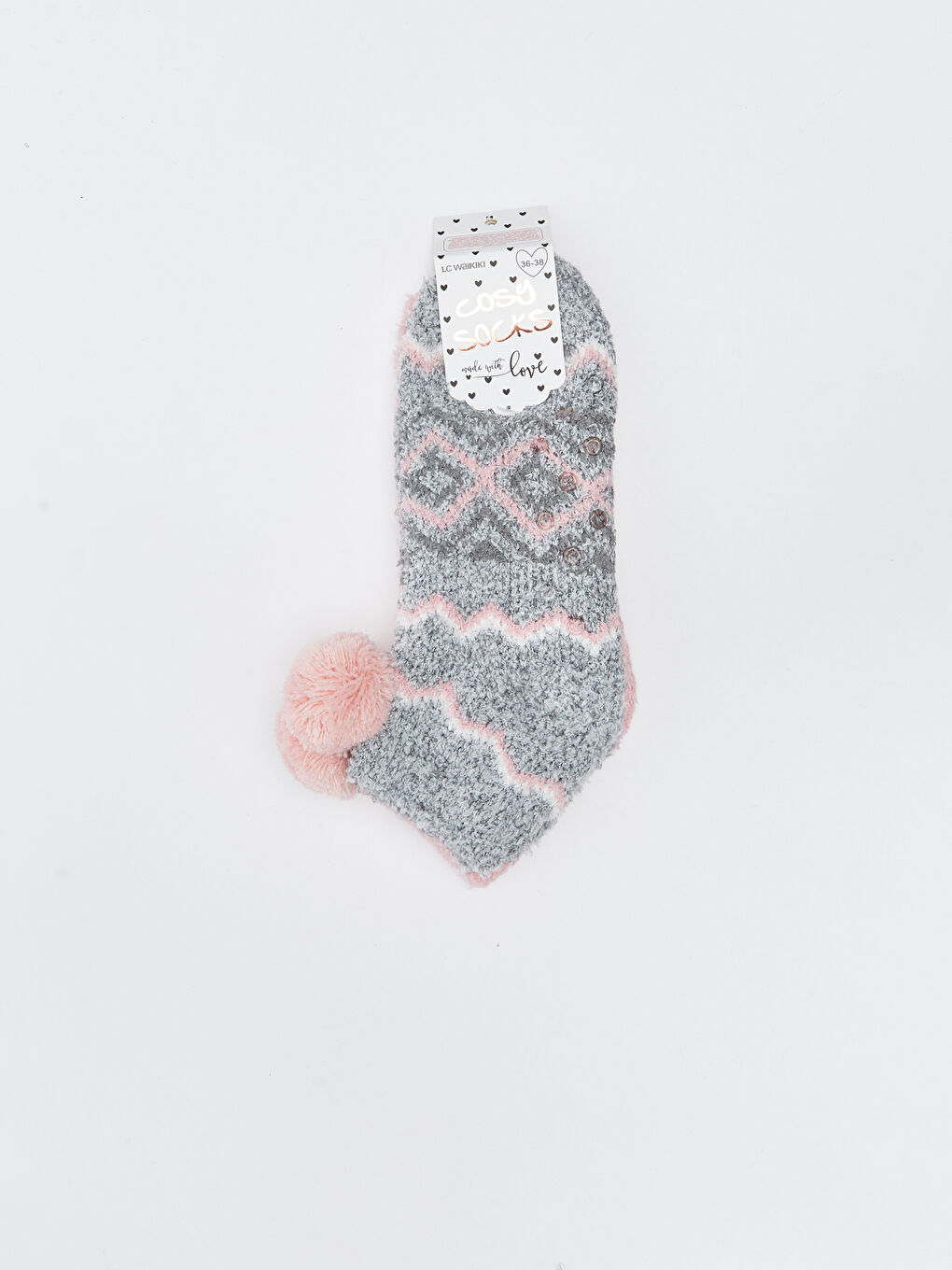 LCW DREAM Patterned Women's Homewear Socks 2 Pack -W22796Z8-H0M
