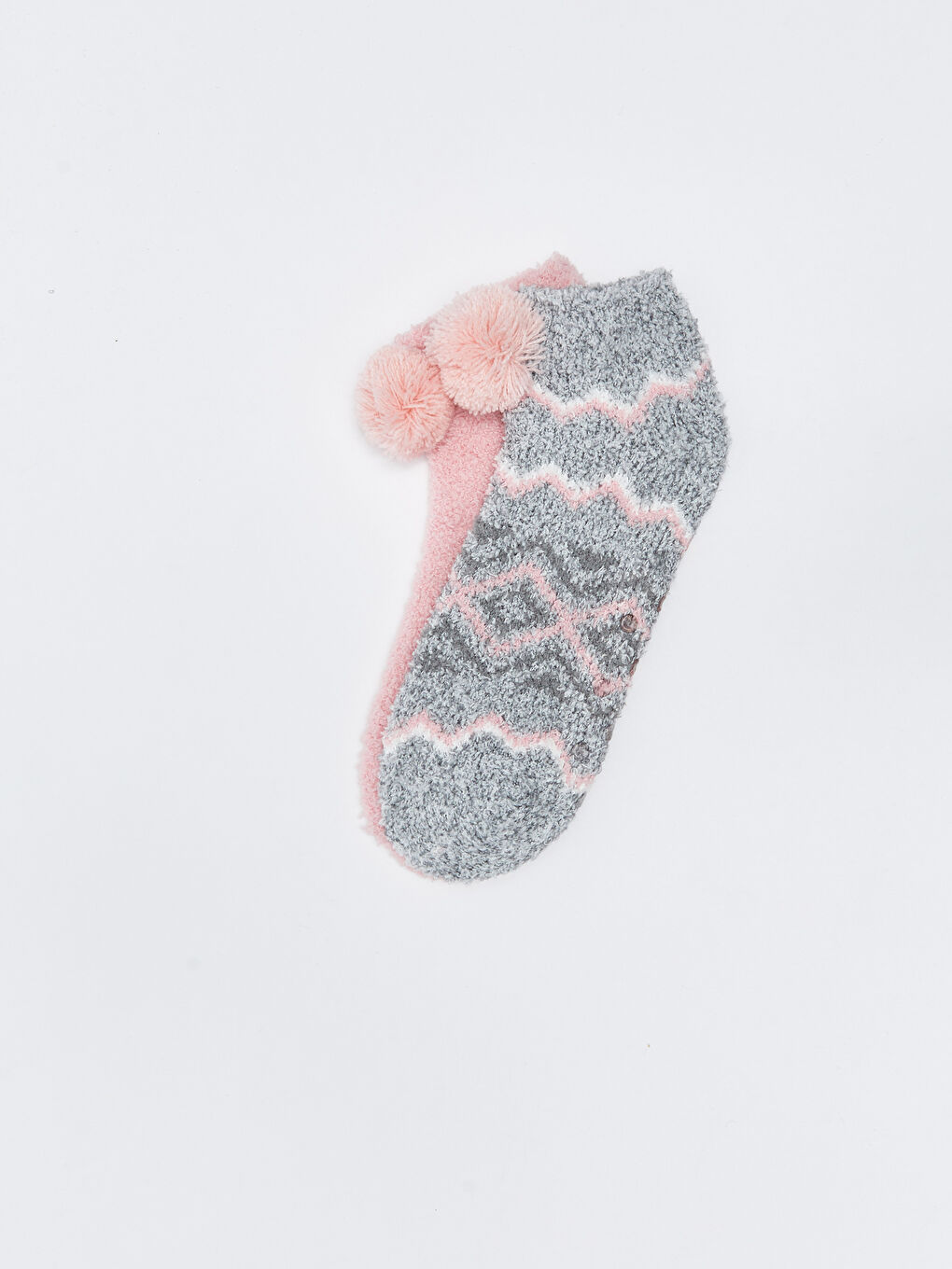 LCW DREAM Patterned Women's Homewear Socks 2 Pack -W22796Z8-H0M