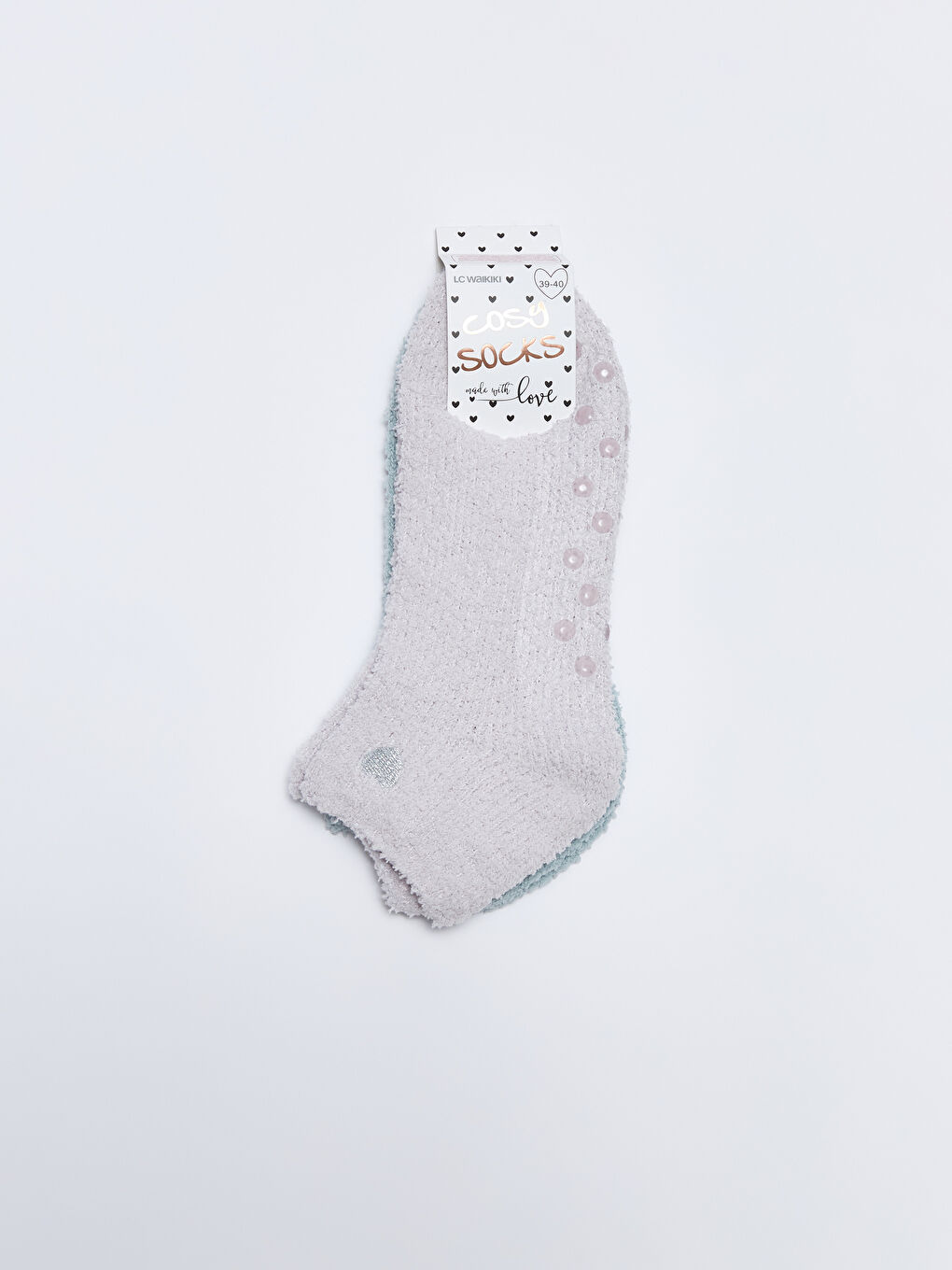 LCW DREAM Bestickte Homewear-Socken für Damen 2er-Pack -W22807Z8-FZ6