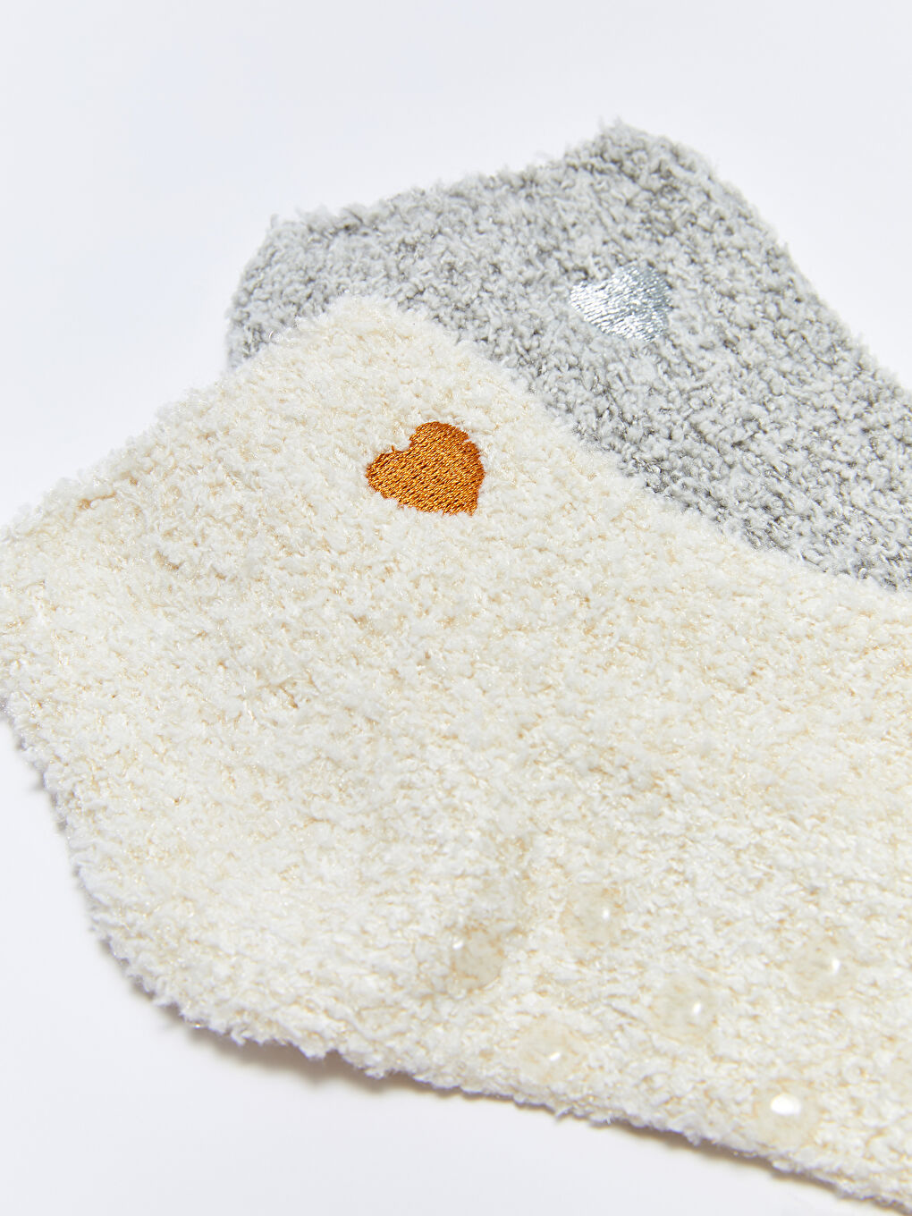LCW DREAM Embroidered Women's Homewear Socks 2 Pack -W22807Z8-L8Q