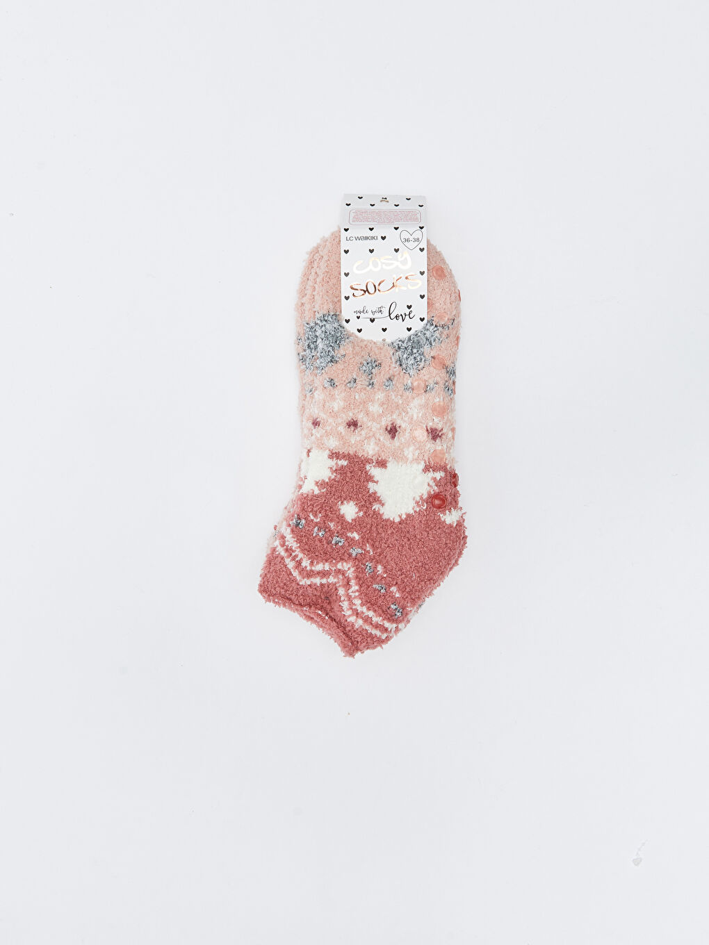 LCW DREAM Patterned Women's Homewear Socks 2 Pack -W22808Z8-H2H