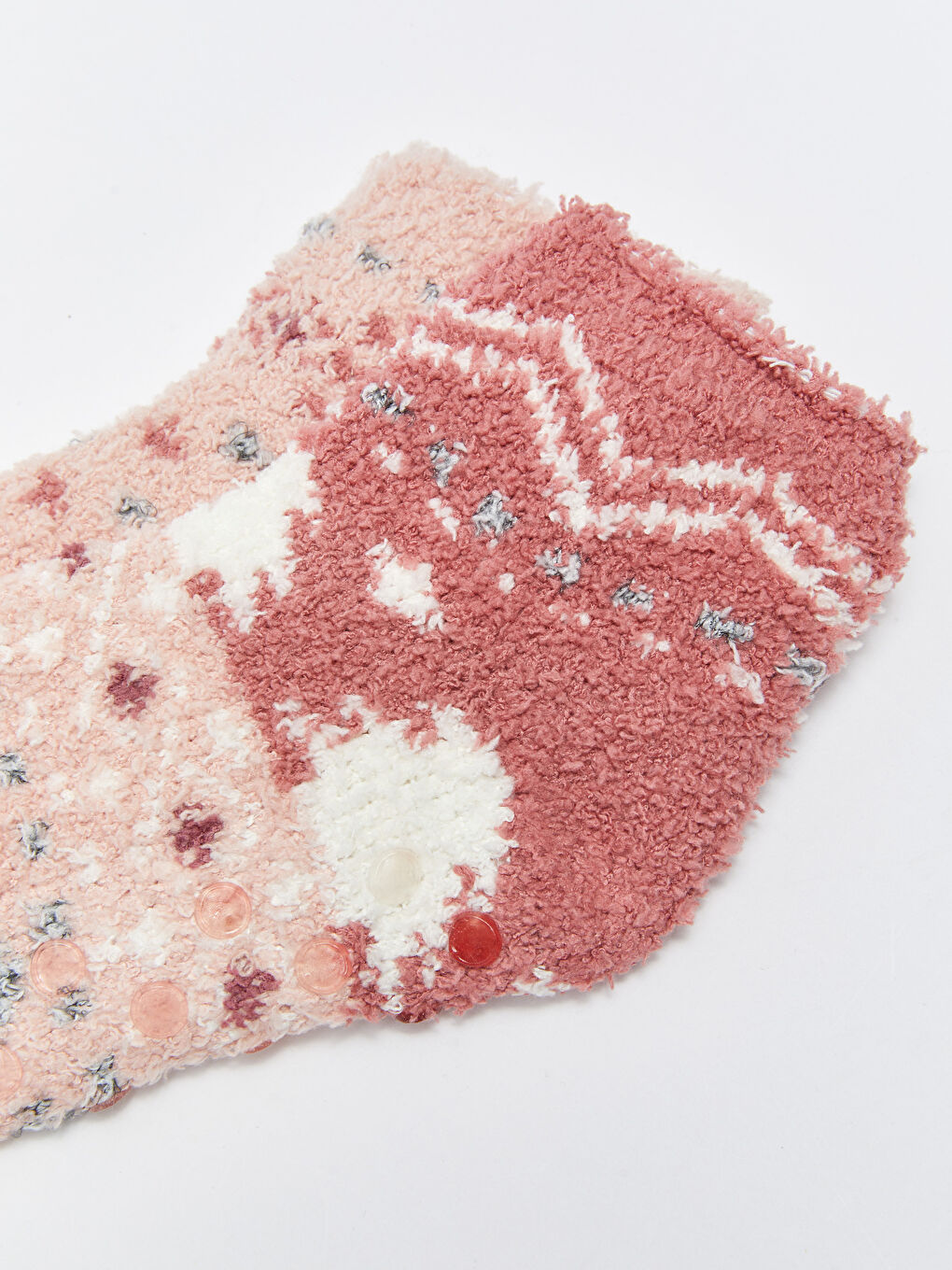 LCW DREAM Patterned Women's Homewear Socks 2 Pack -W22808Z8-H2H