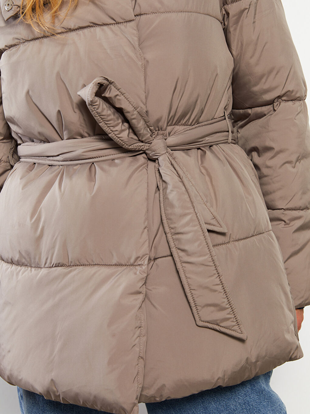 Turtle Neck Regular Long Sleeve Women's Puffer-3