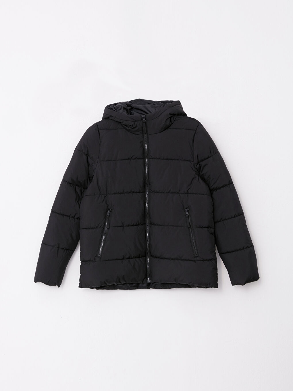 بالطو منتفخ سادة بكابوش للسيدات-6