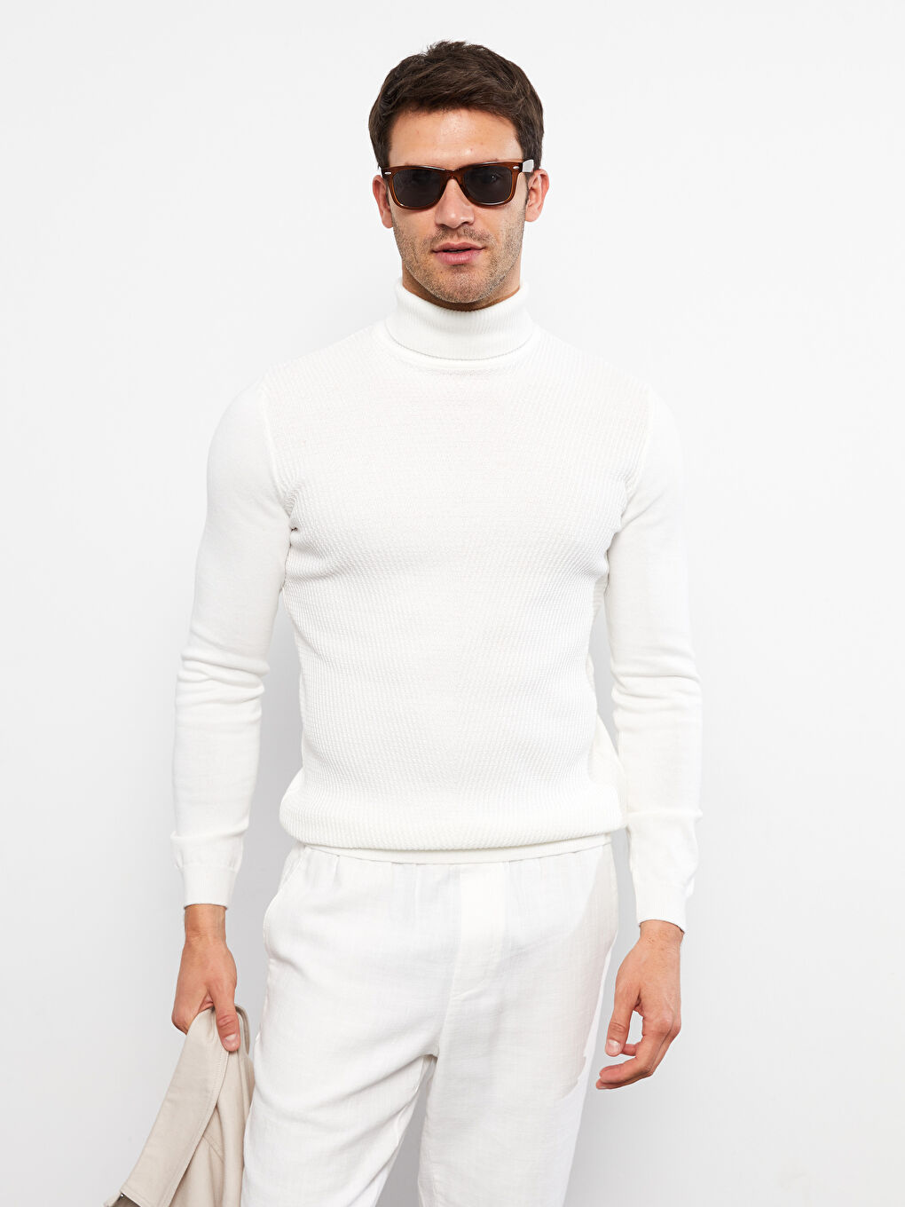LCW Vision Rollkragen Langarm Herren Strickpullover -W22823Z8-J1F