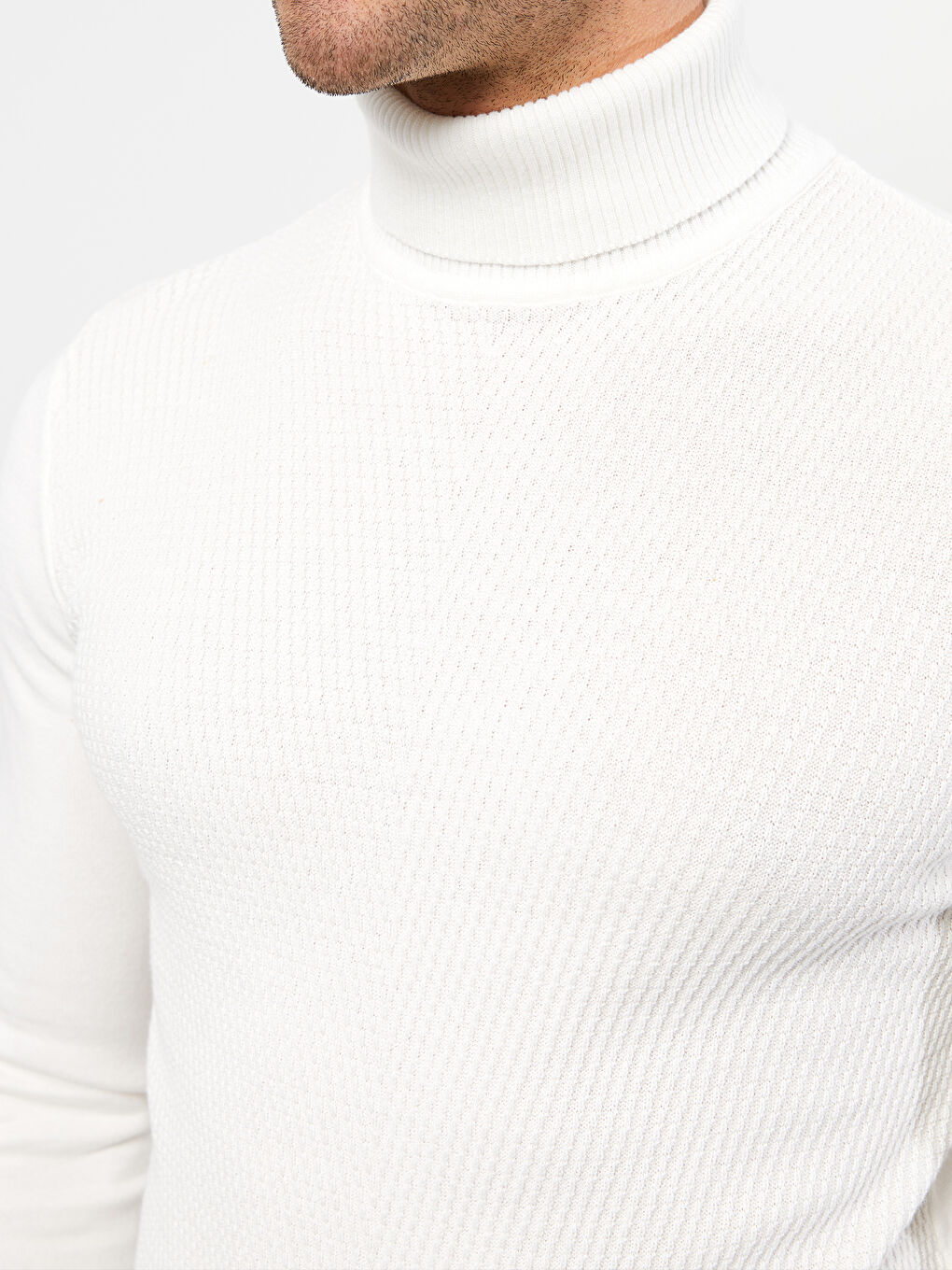 LCW Vision Rollkragen Langarm Herren Strickpullover -W22823Z8-J1F