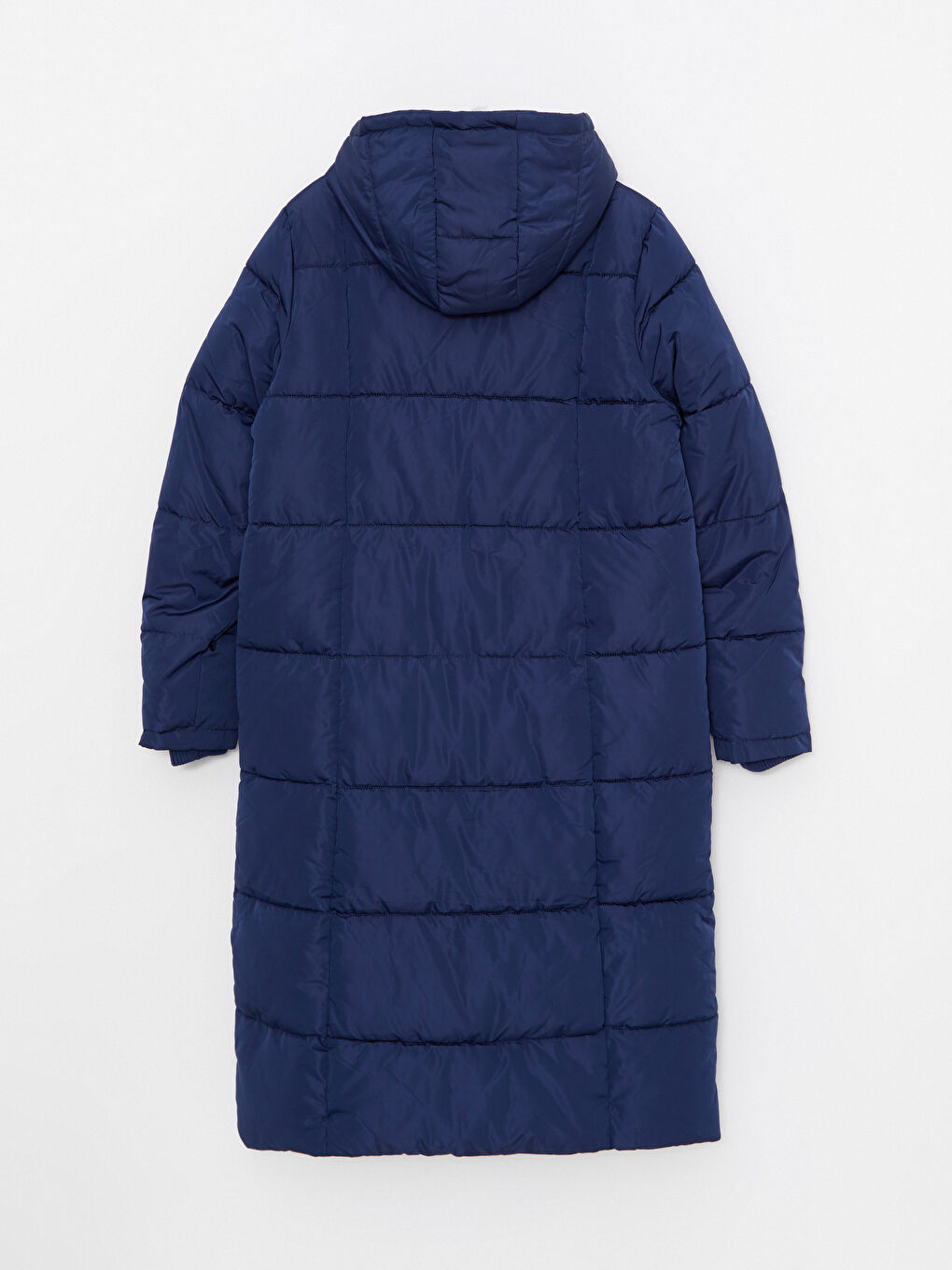 Manteau Bouffant Uni à Capuche pour Femmes-8