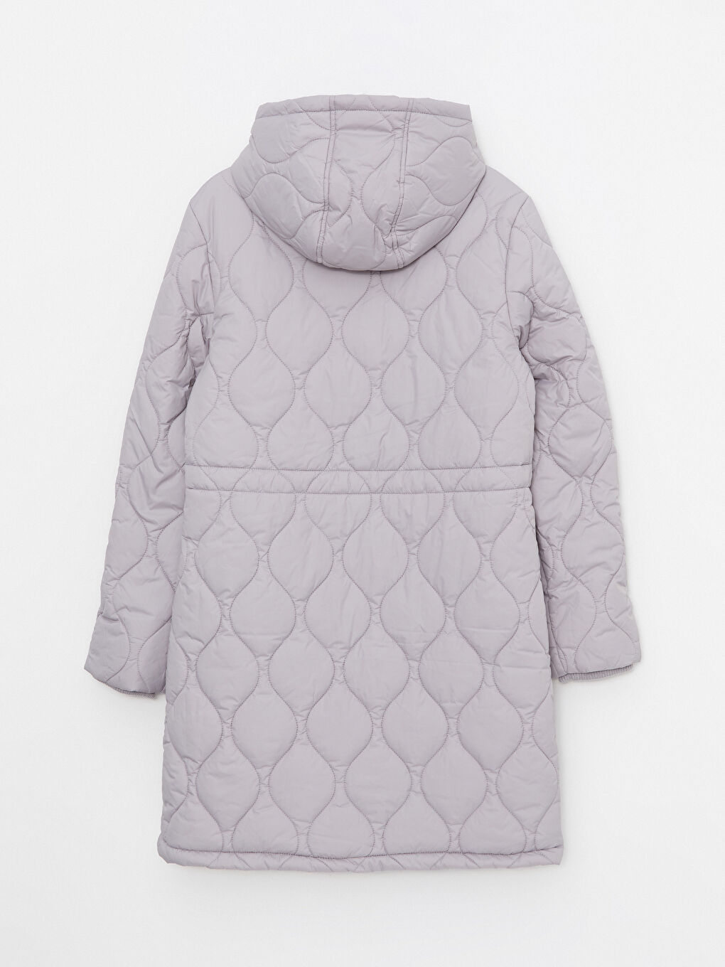 Hooded Quilted Women's Puffer Coat -W22827Z8-SGY