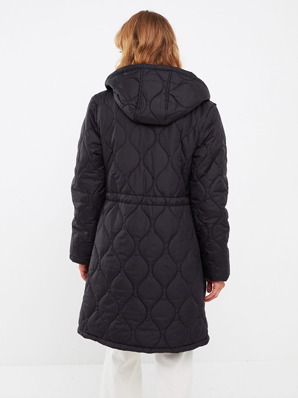 Geacă Matlasată cu Glugă pentru Femei-5