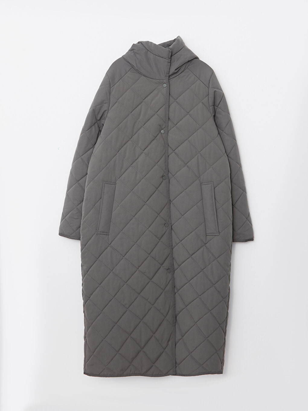 Hooded Quilted Women's Puffer Coat -W22830Z8-RYT