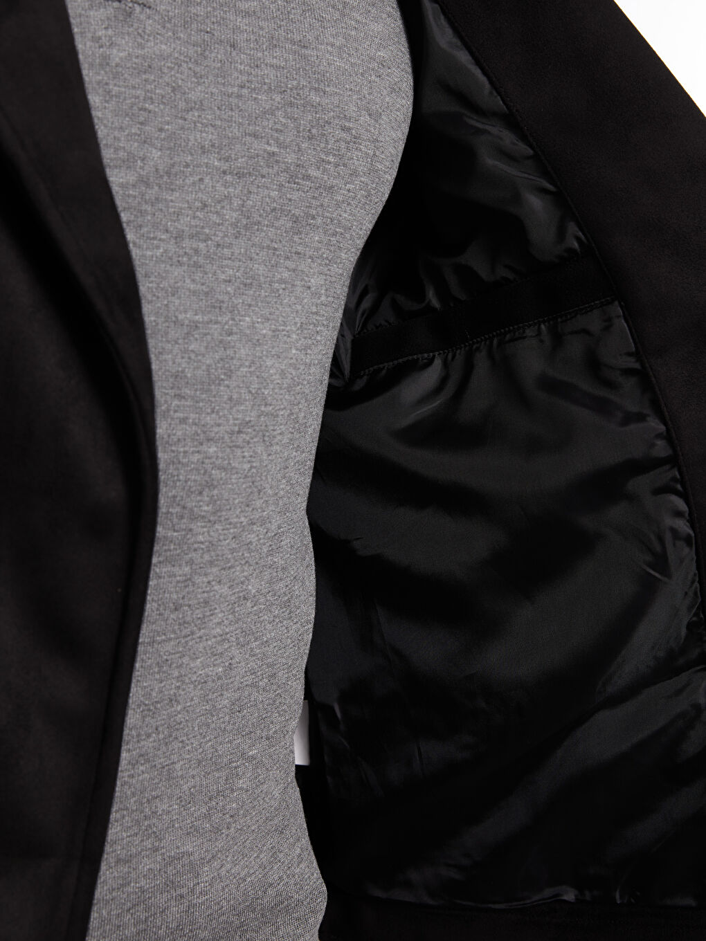 Slim Fit Collared Neck Men's Suede Coat-4