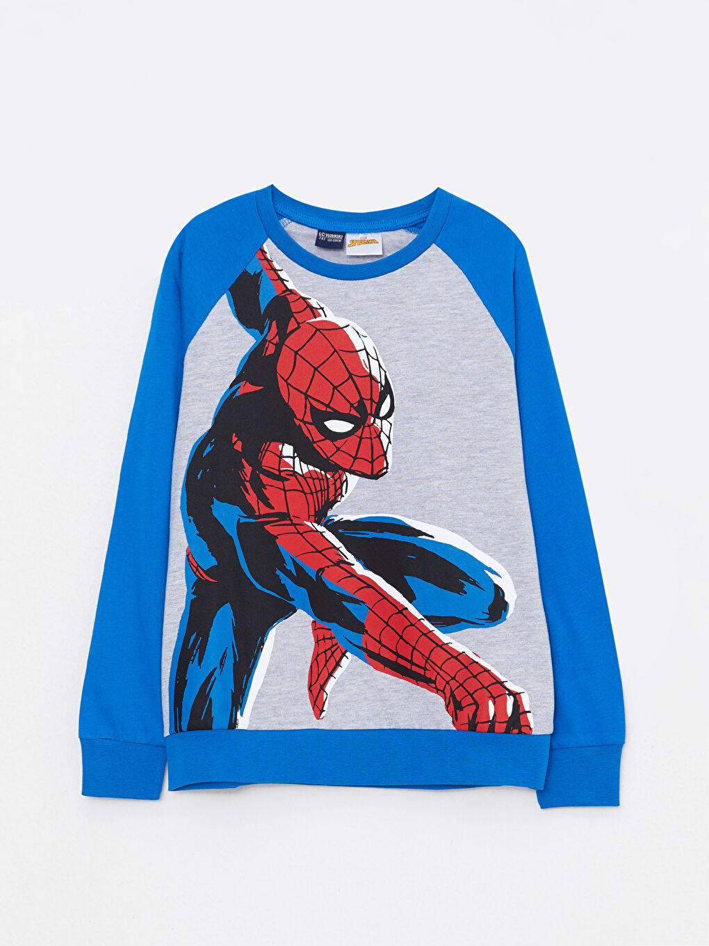 Crew Neck Spider-Man Printed Long Sleeve Boys' T-Shirt