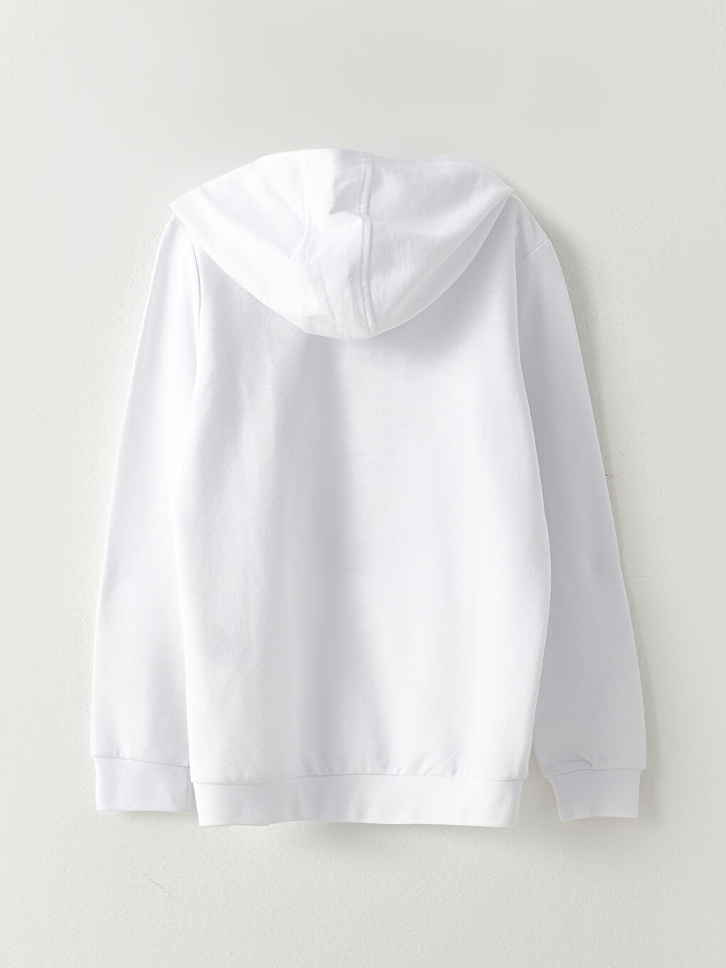 Beyaz Kapüşonlu Spiderman Baskılı Çift Yönlü Payetli Uzun Kollu Erkek Çocuk Sweatshirt-1