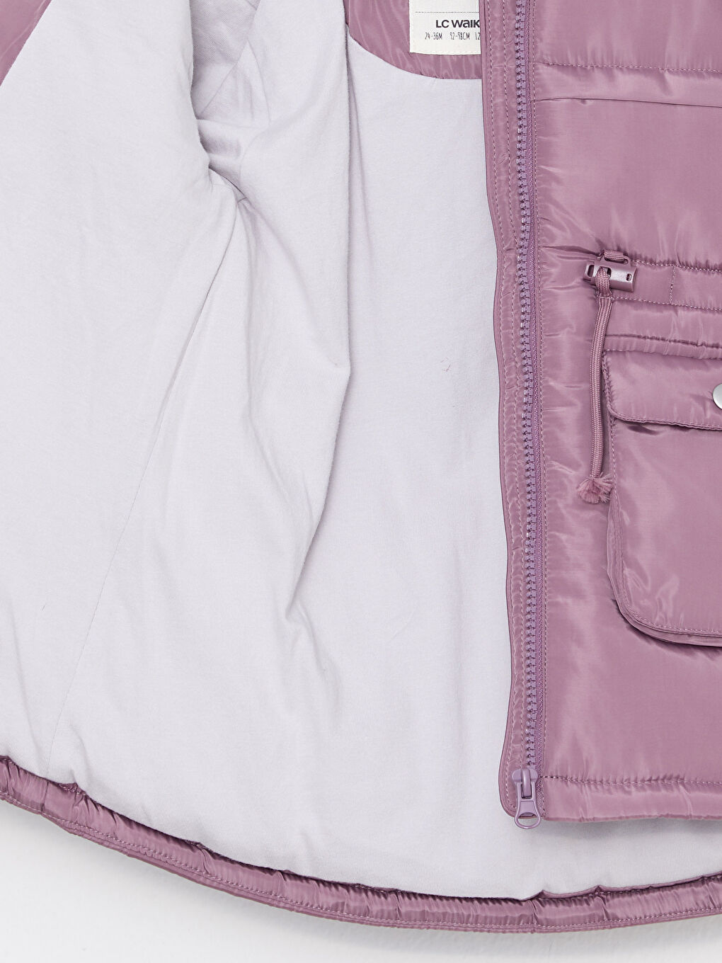 Капюшонды ұзын жеңді негізгі қыз балаға арналған пальто-2