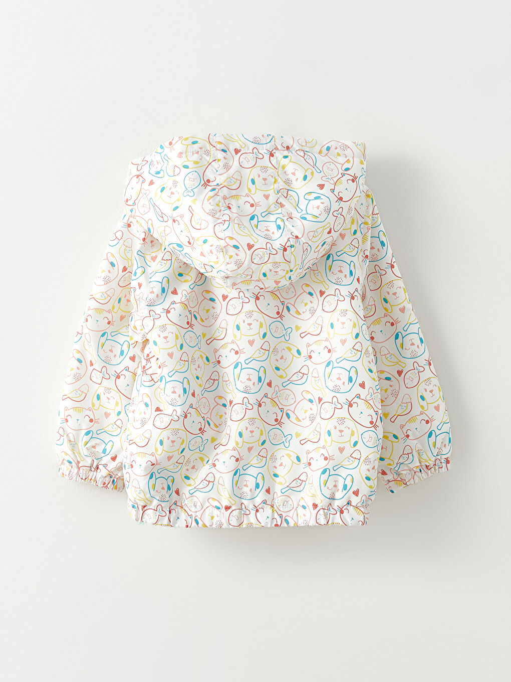 Hooded Long Sleeve Printed Baby Girl Softshell Jacket -W22871Z1-LRA