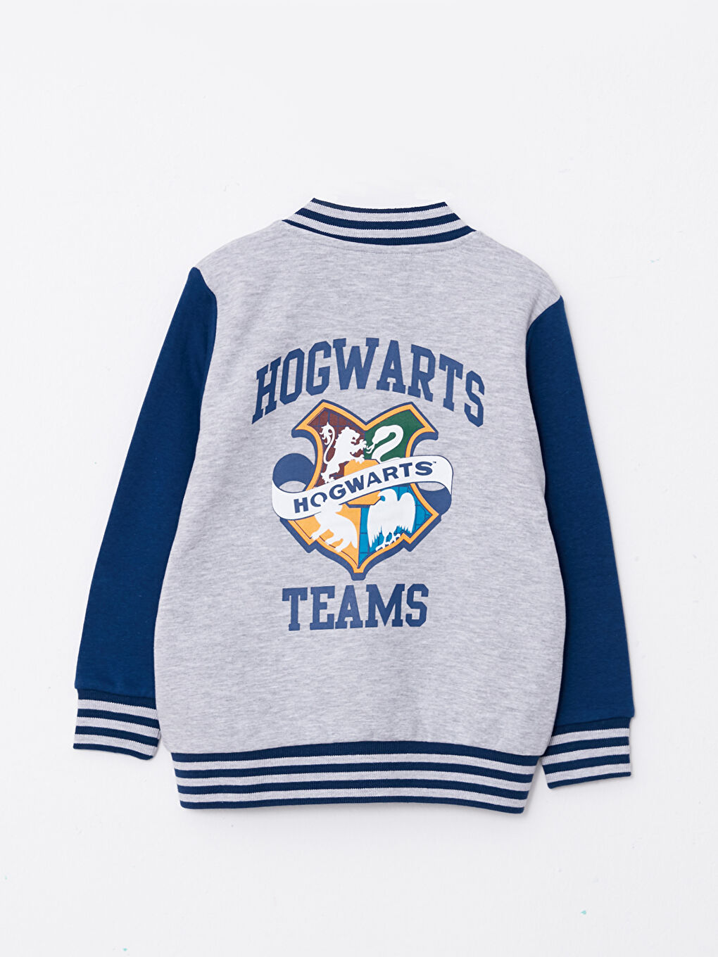 College Collar Harry Potter Printed Long Sleeve Boy Cardigan-1