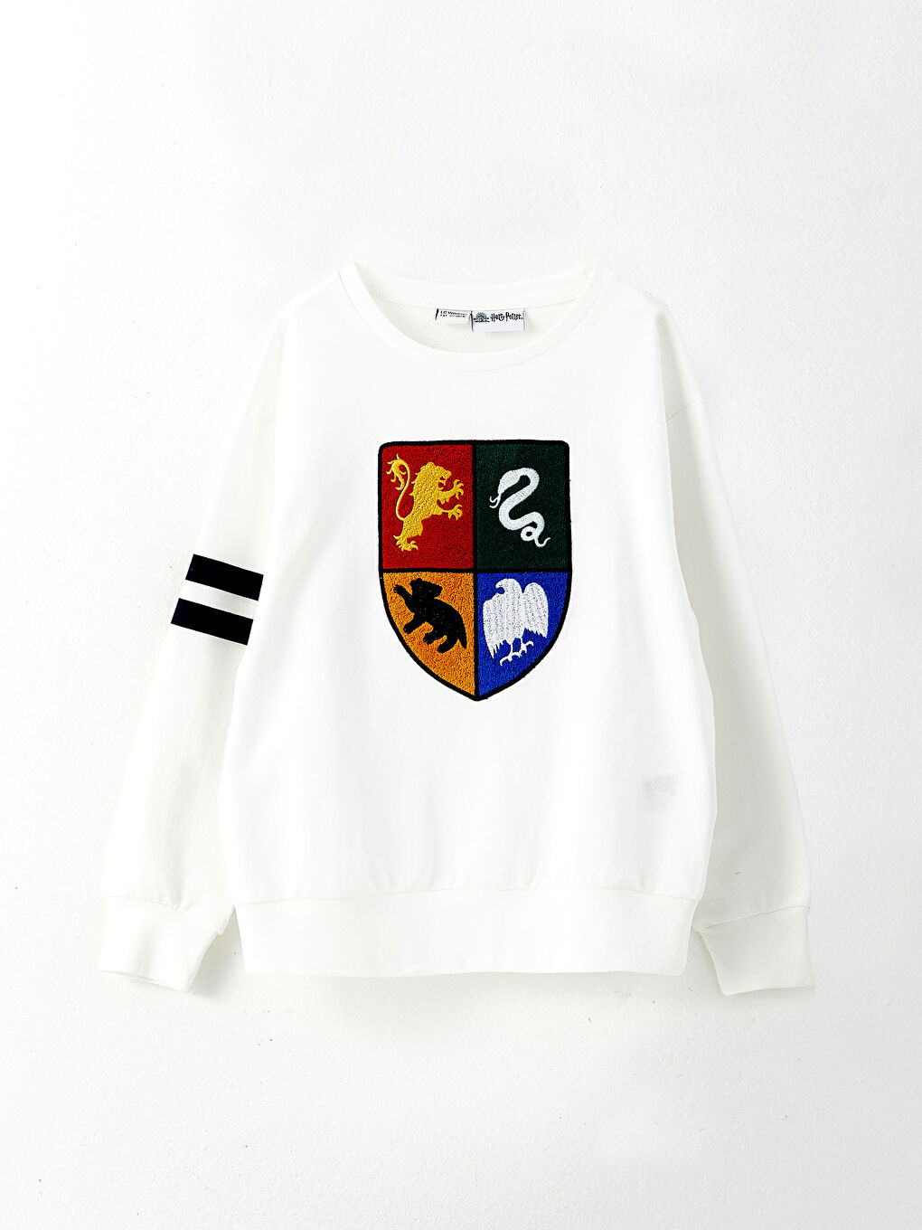 Crew Neck Harry Potter Embroidered Long Sleeve Boy Sweatshirt