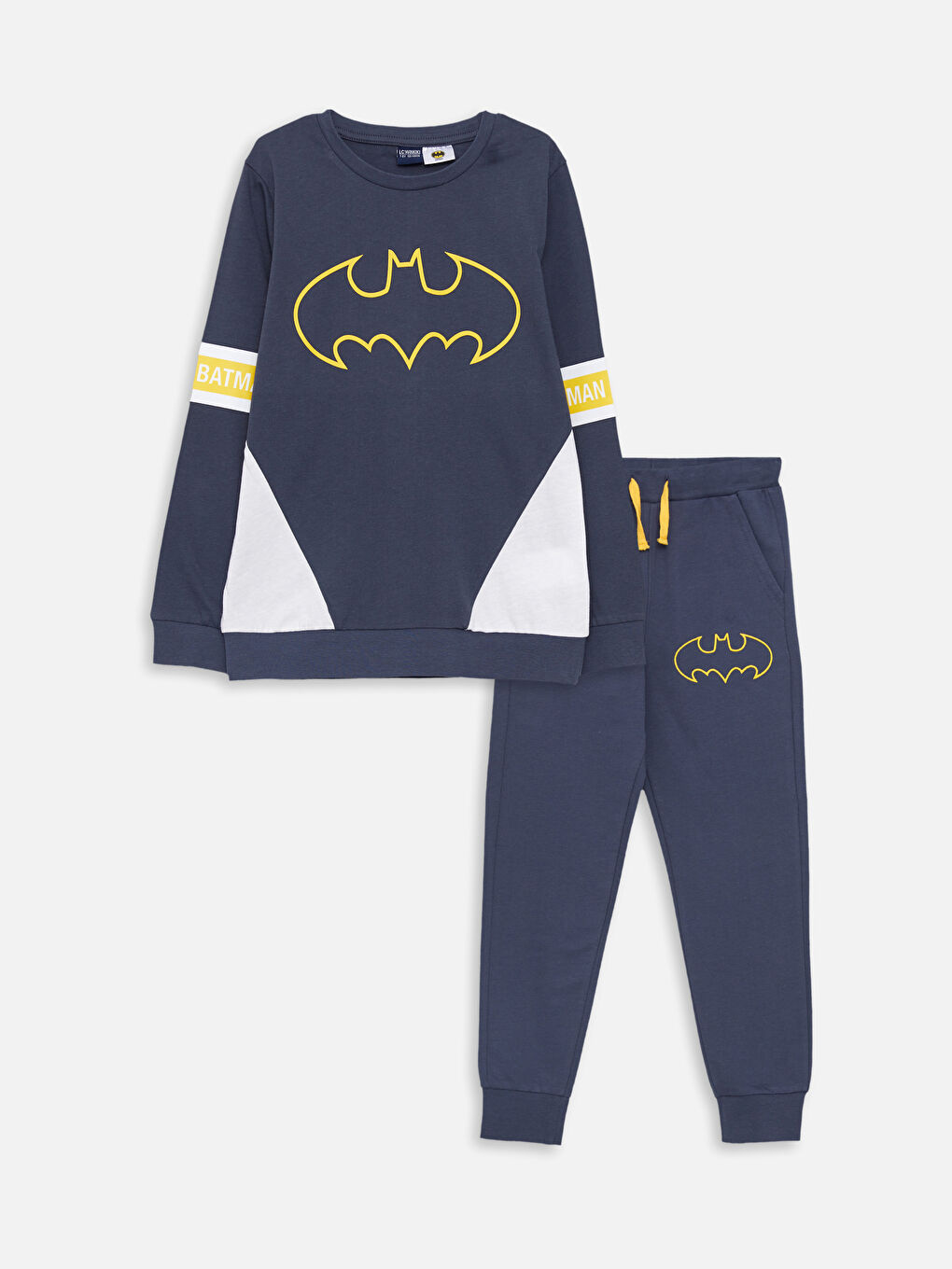 Толстовки и спортивные штаны для мальчиков с круглым вырезом, длинными рукавами и принтом Бэтмена