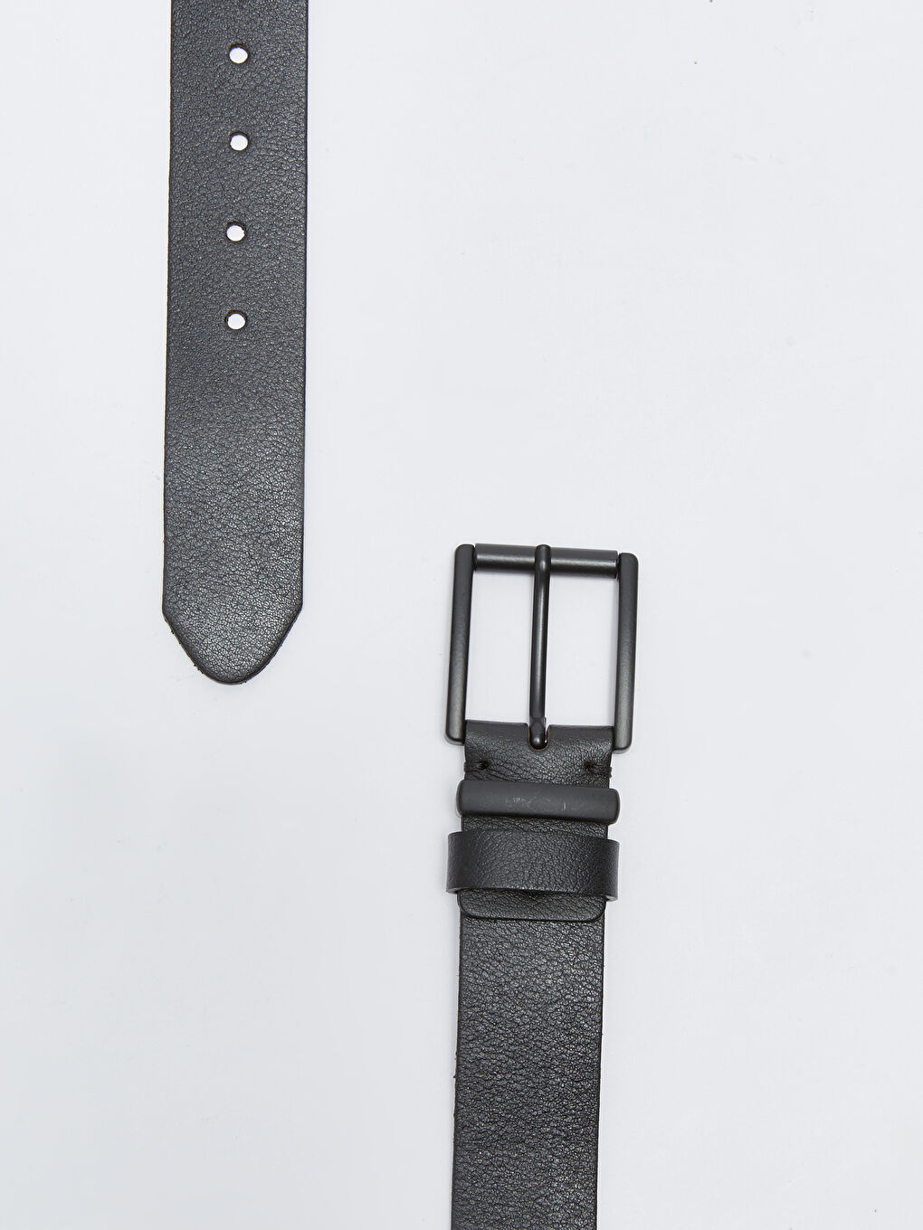 Siyah Hakiki Deri Erkek Kemer-2