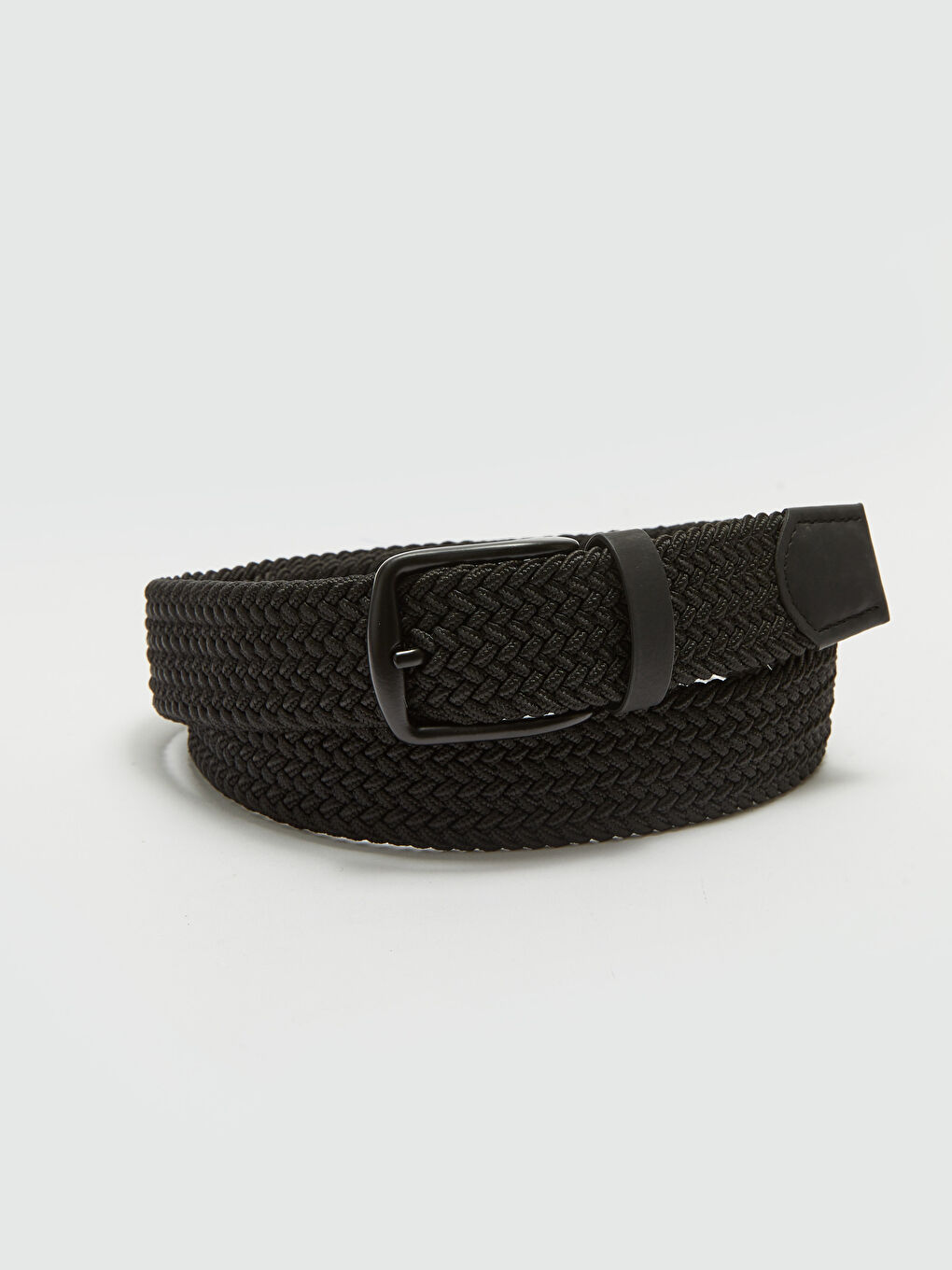 Siyah Örgü Erkek Kemer