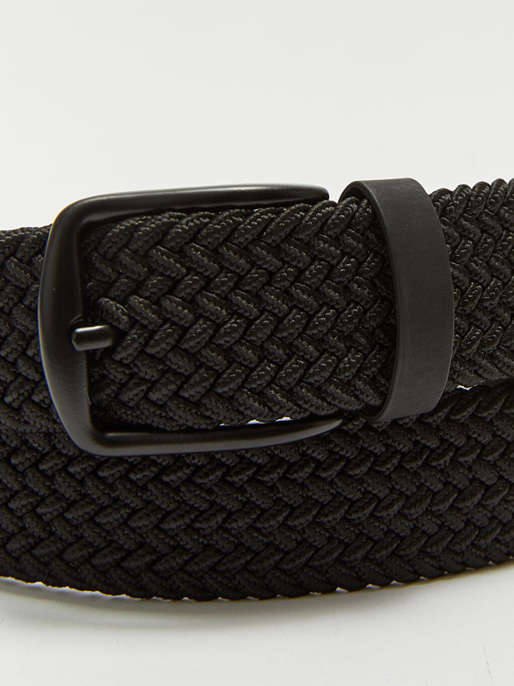 Siyah Örgü Erkek Kemer-3
