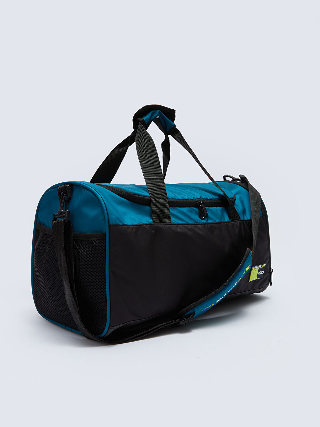 Petrol Renk Bloklu Erkek Spor Çantası-1