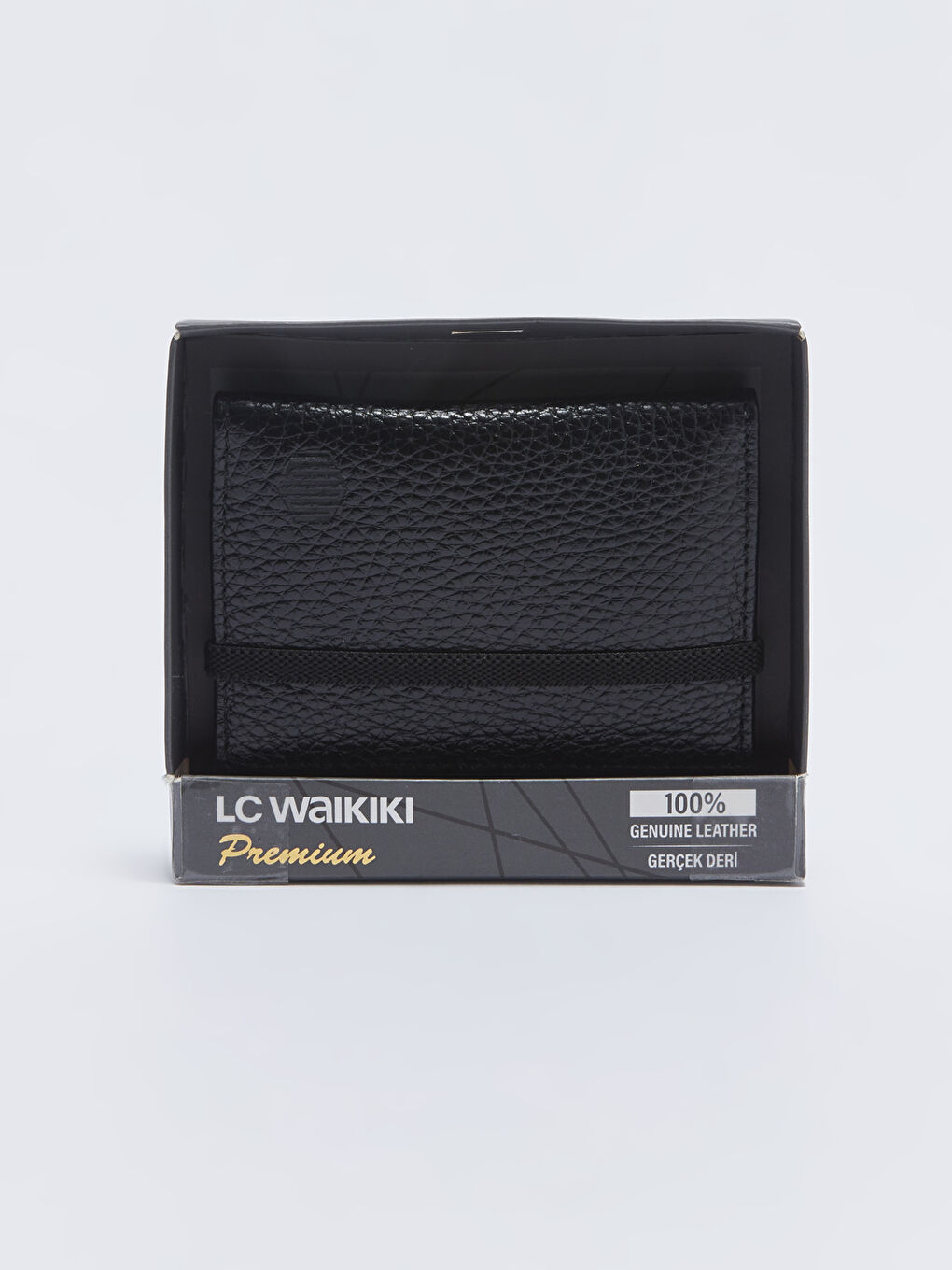 Siyah Hakiki Deri Erkek Kartlık-2