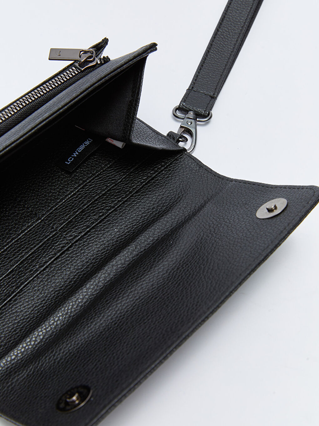 Siyah Deri Görünümlü Erkek Cüzdan-3