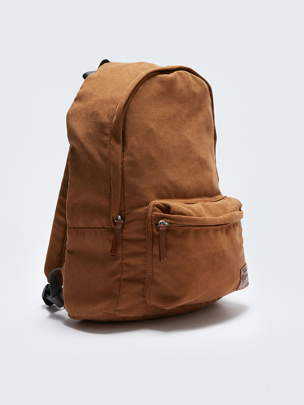 Kahverengi Etiket Baskılı Erkek Sırt Çantası-4
