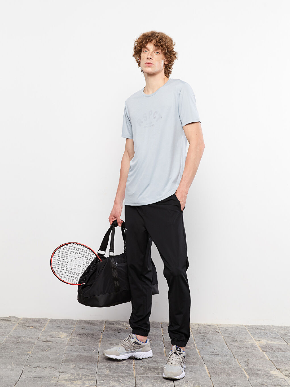 Siyah Düz Erkek Spor Çantası-1