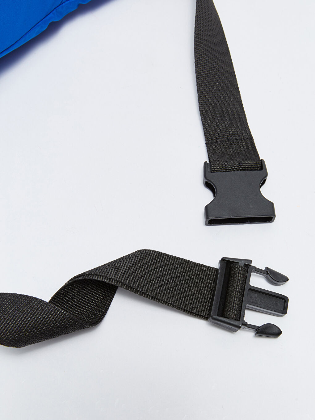 Mavi File Detaylı Erkek Bel Çantası-2