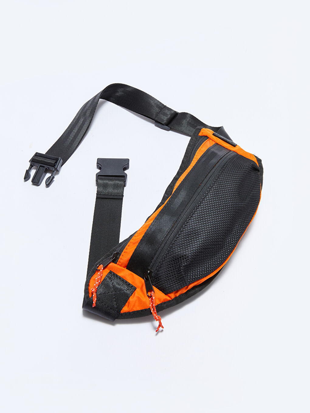 Turuncu Renk Bloklu Erkek Bel Çantası-1