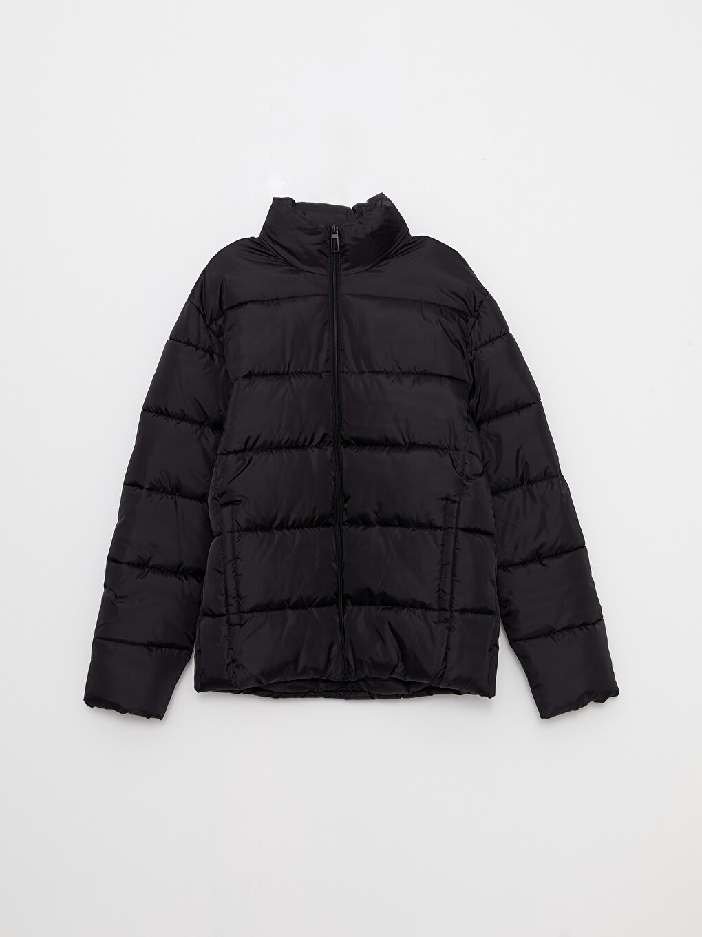 Standard Fit Funnel Neck Men's Puffer Coat-6