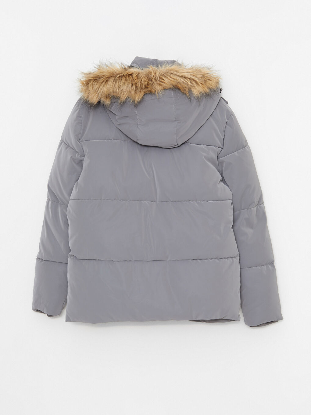 Standard Fit Hooded Men's Puffer Coat-9