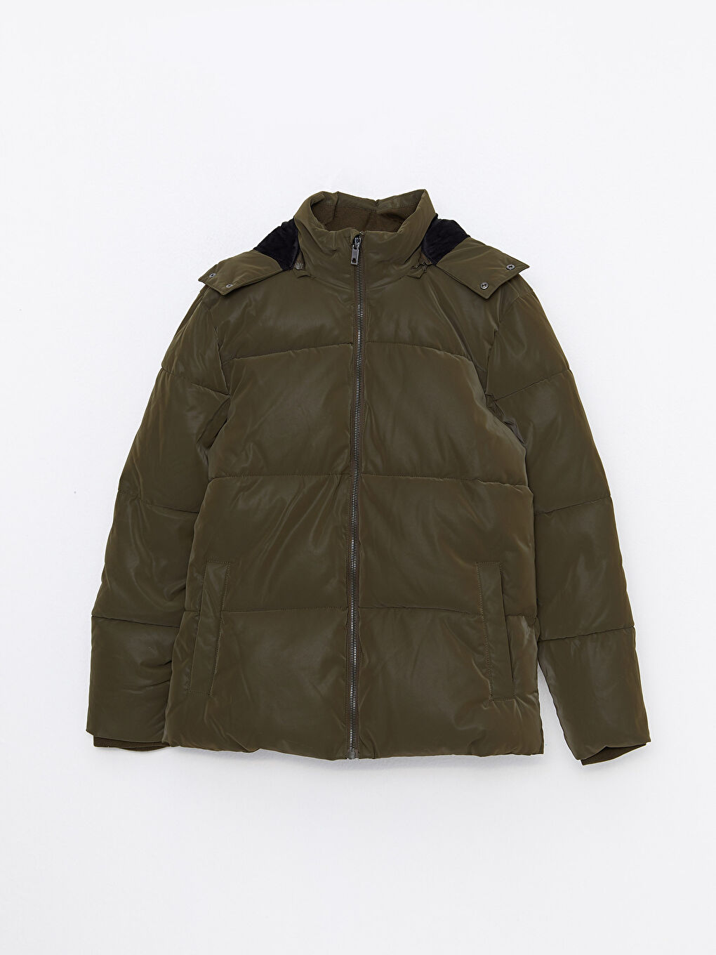 Manteau Bouffant à Capuche Coupe Standard pour Hommes-5