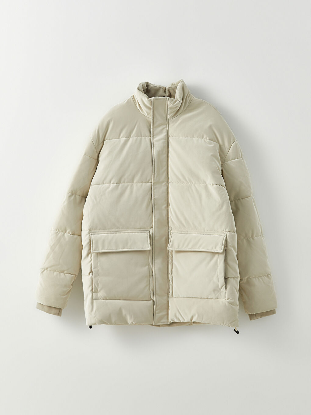 Standard Fit Funnel Neck Men's Puffer Coat-5