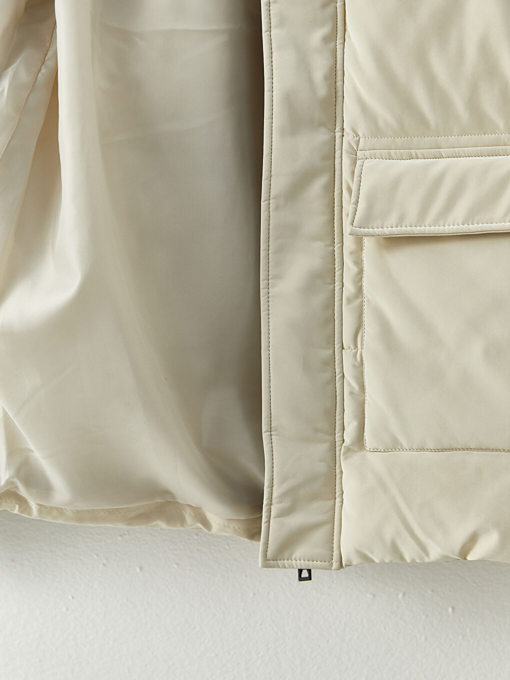 Standard Fit Funnel Neck Men's Puffer Coat-7