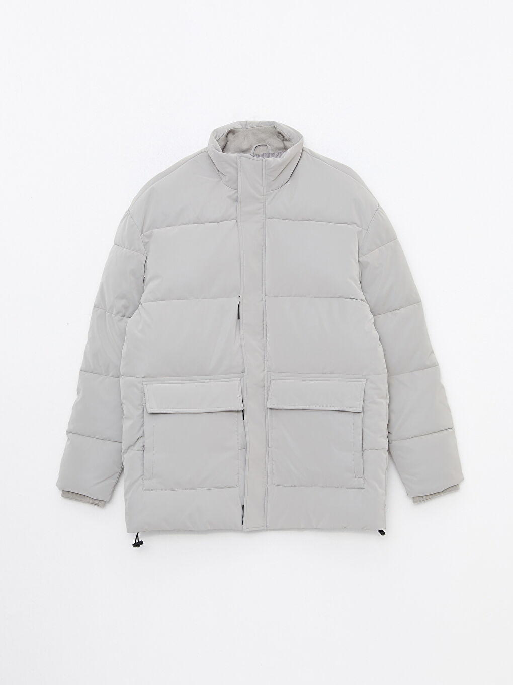 Geacă Matlasată Standard Fit cu Guler Tip Pâlnie pentru Bărbați-5