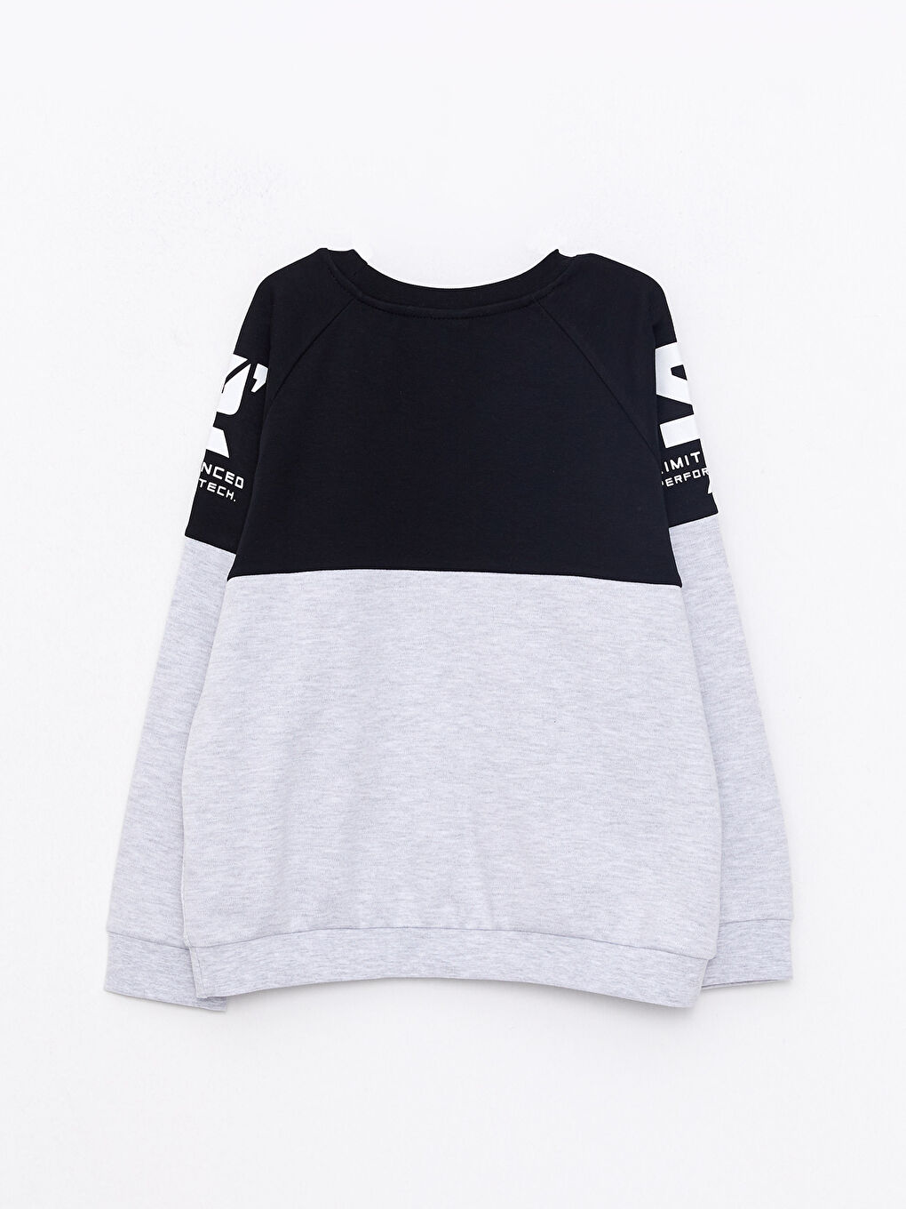 Crew Neck Printed Long Sleeve Boys' T-Shirt-1