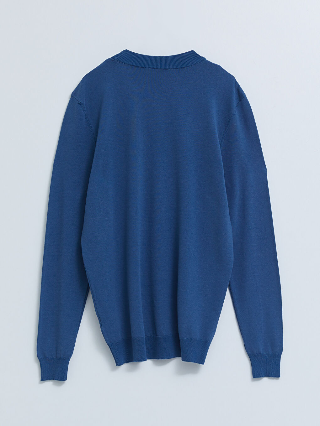 Crew Neck Long Sleeve Men's Tricot Sweater-6