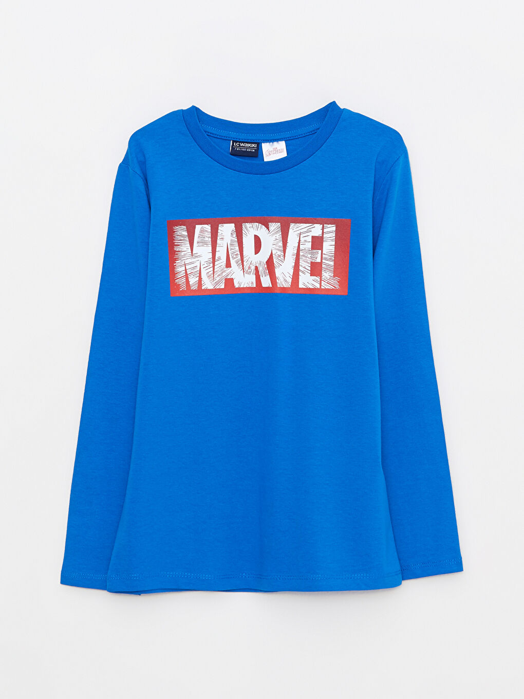 Tricou Din Bumbac Cu Mânecă Lungă, Cu Decolteu Rotund Cu Imprimeu Marvel,Pentru Băieți