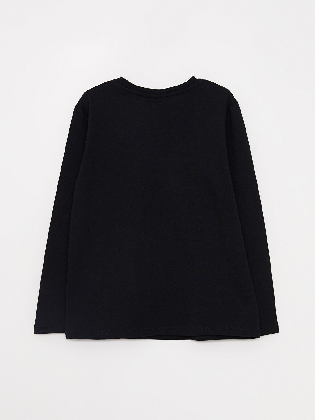 Crew Neck Batman Printed Long Sleeve Boys' T-Shirt-1