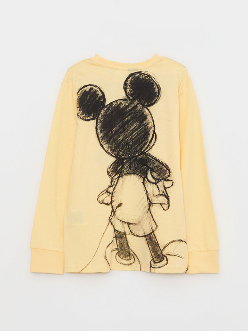 LC Waikiki Crew Neck Mickey Mouse Printed Long Sleeve Cotton Boy T-Shirt -W23040Z4-FRE
