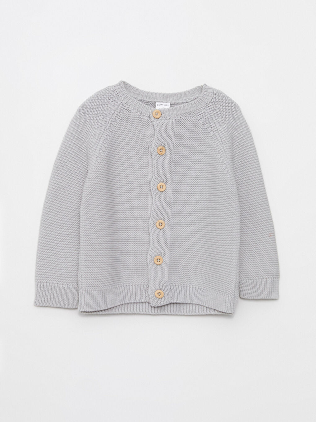 Crew Neck Long Sleeve Baby Boy Tricot Cardigan