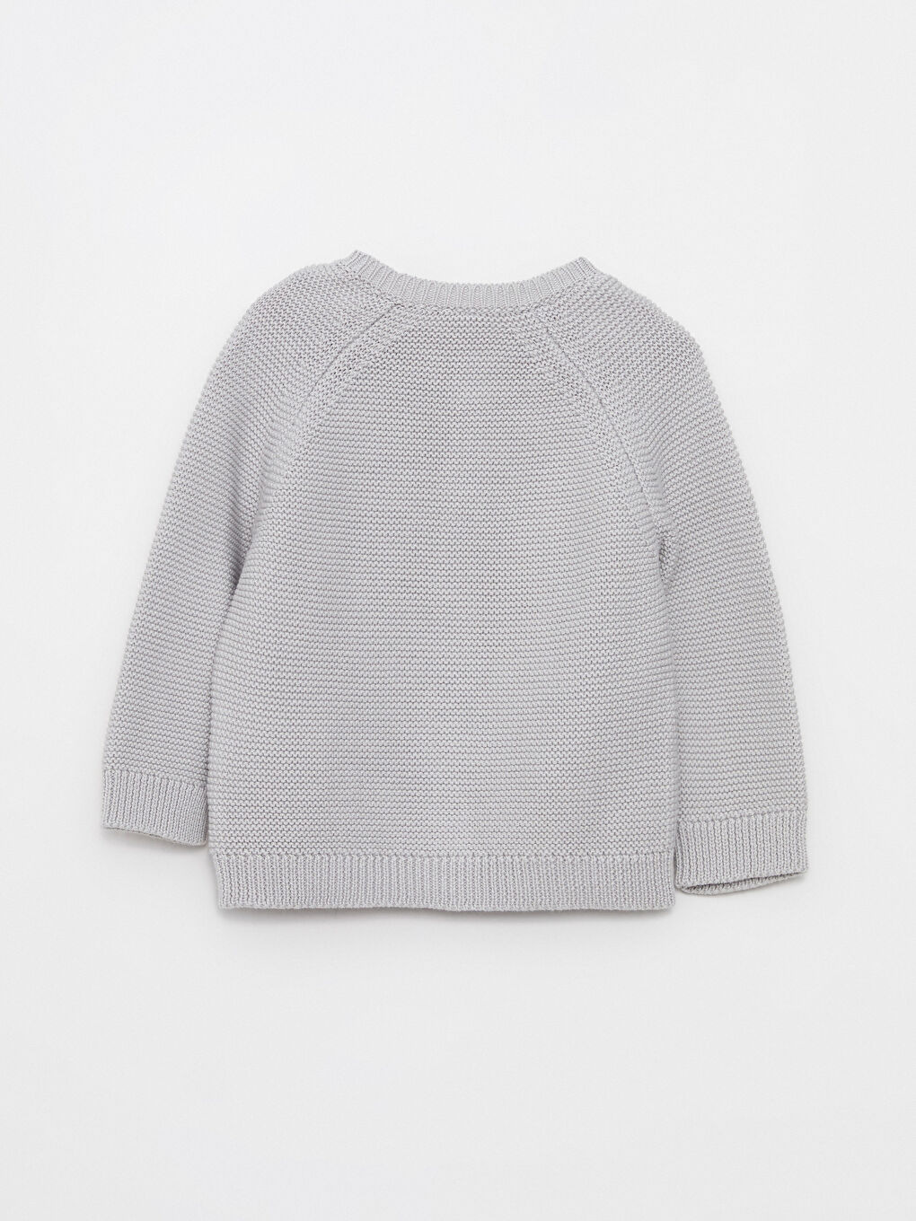 Crew Neck Long Sleeve Baby Boy Tricot Cardigan-2