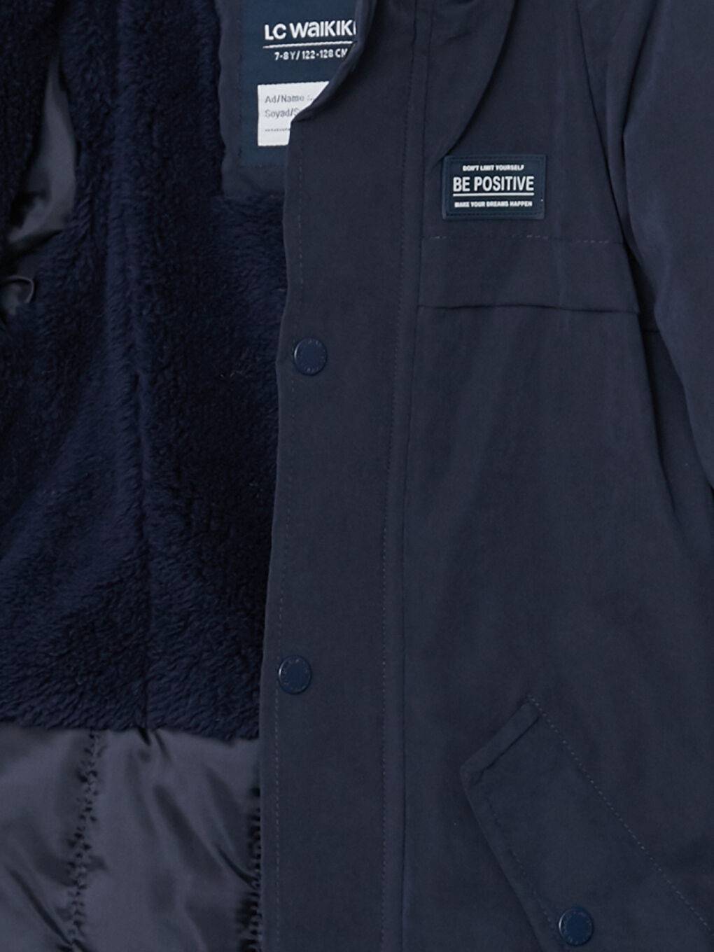 LC Waikiki Hooded Basic Boy Coat -W23073Z4-HRZ