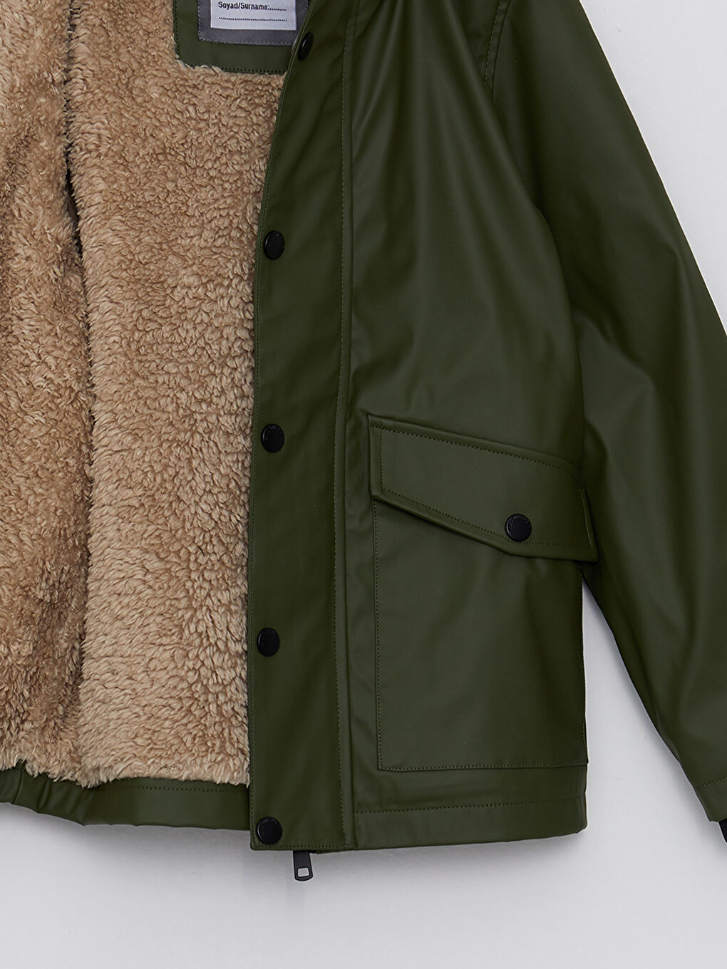 Palton Băieți Basic Cu Glugă-6