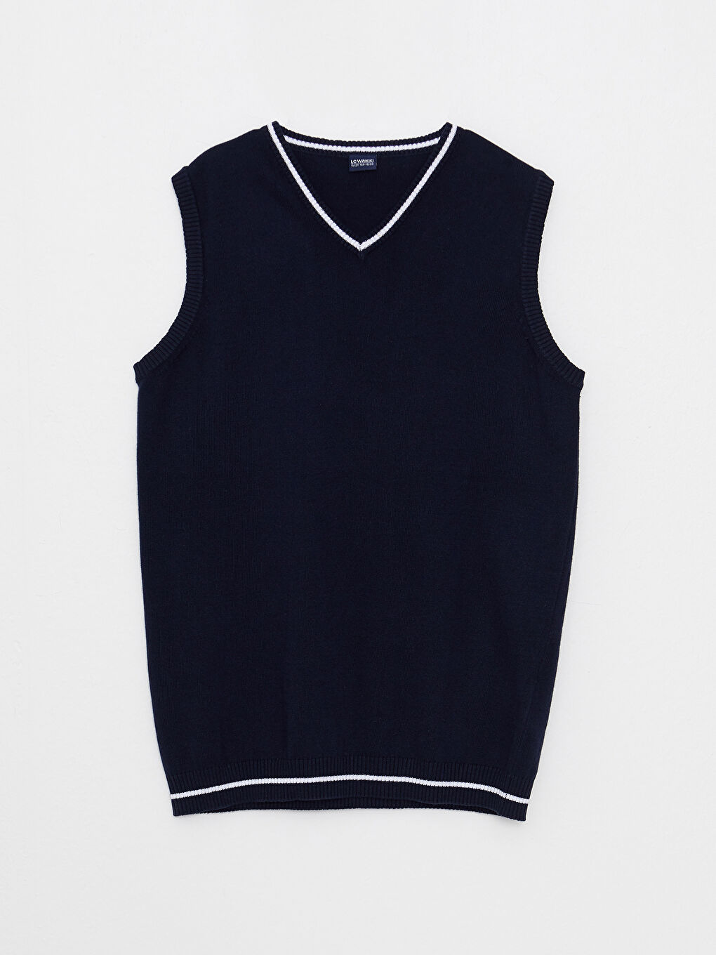 Свитер-жилет из трикотажа с V-образным вырезом для мальчиков