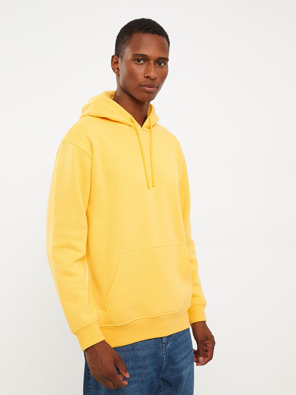 Uzun Kollu Erkek Kalın Hoodie-2