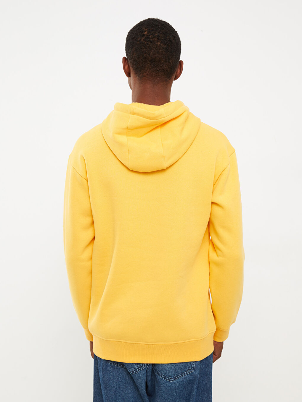 Uzun Kollu Erkek Kalın Hoodie-4